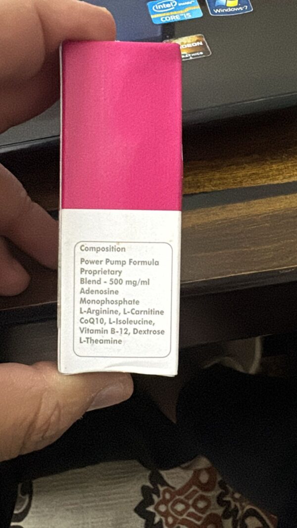 POWER PUMP FORMULA – Pre-Workout Carrier (30 ml / 500 mg/ml) - Image 2